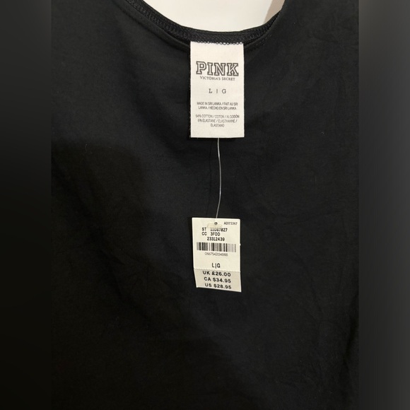 PINK VS Black Body Suit - Large - NWT - Picture 6 of 6